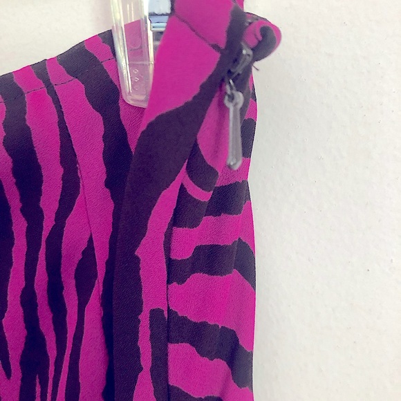 Express purple/brown zebra stripe skirt 5/6 - Picture 4 of 7